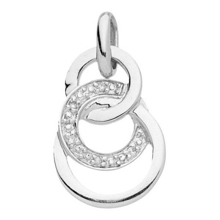 Pendentif 3 Cercles Multi Dts 0,02 Ct - 1005887