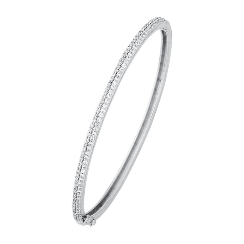 Jonc Ouvrant Argent Oxydeydes
