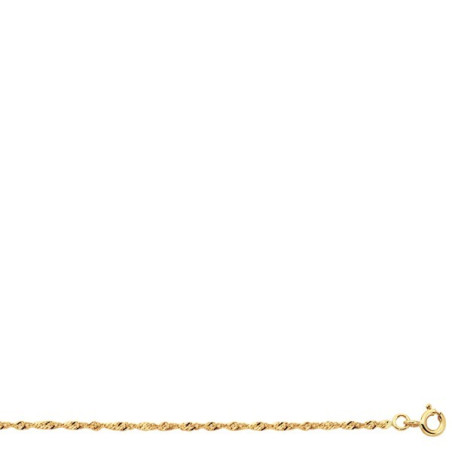 Collier Chaine Singapour 1,6Mm Or Jaune 1004896 - Marque Collection Julien D'Orcel  Or 375/1000 - Couleur Jaune -