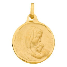 Pendentif Médaille Vierge Maternite Ronde 1005386 - Marque Collection Julien D'Orcel  Or 375/1000