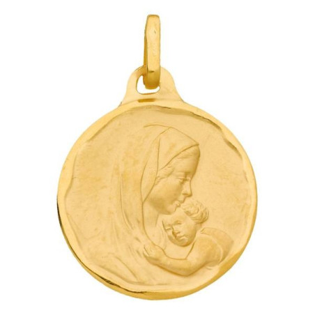 Pendentif Médaille Vierge Maternite Ronde 1005386 - Marque Collection Julien D'Orcel  Or 375/1000