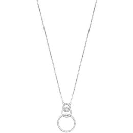 Collier Multi Oxydeydes Fantaisie   Cercles Entrelacés   Argent 925