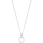 Collier Multi Oxydeydes Fantaisie   Cercles Entrelacés   Argent 925