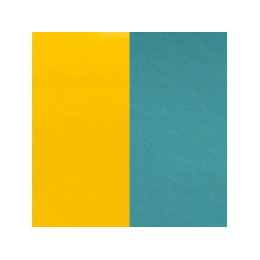 Les Georgettes - Cuir Manchette 25 mm Jaune/bleu-vert - Ref 703109999C3000