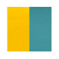 Les Georgettes - Cuir Manchette 25 mm Jaune/bleu-vert - Ref 703109999C3000