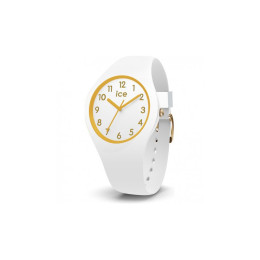 Montre Femme ICE WATCH Ice Glam Silicone Blanc Doré - 014759