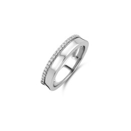 Naiomy - Bague, argent 925/1000, oxyde de zirconium - Réf N9P01