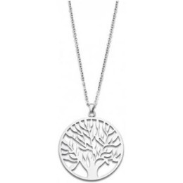 Lotus Style - Collier acier, pendentif arbre de vie - Réf LS1898-1/1