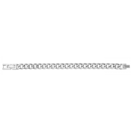 Phebus - Bracelet acier gris maille gourmette - Réf 35-0981