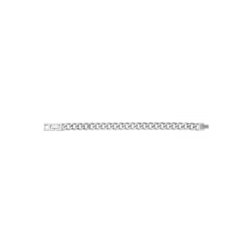 Phebus - Bracelet acier gris maille gourmette - Réf 35-0981