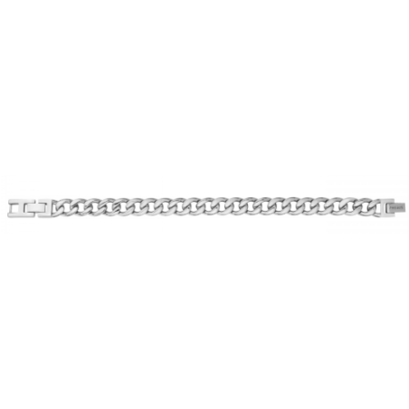 Phebus - Bracelet acier gris maille gourmette - Réf 35-0981