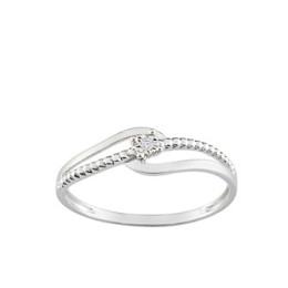 Bague Diamant 0.01 Gris Or750