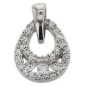 Pendentif Diamants 0.12 Ct Or Gris 9K