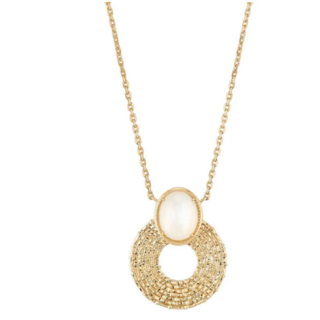 Collier Bijou Collection 1019094 1019094 - Marque Mdd1  Plaqué Or - Couleur Jaune - Pierre De Lune