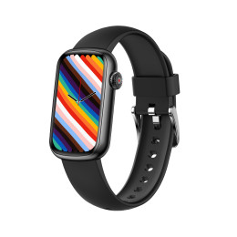 Montre Homme Smarty SW032A - Collection Allure - Bracelet  Silicone et maille milanaise noir