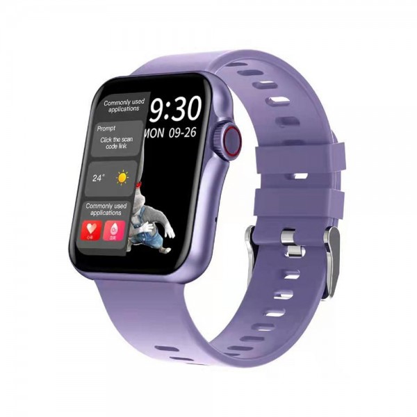 Montre Femme SMARTY Smartwatch Connectée Standing Silicone Violet
