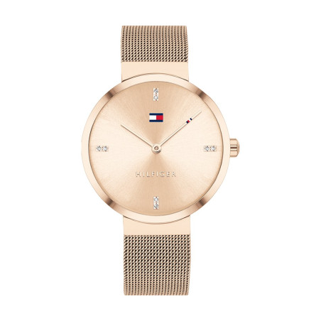 Montre Tommy Hilfiger Liberty Femme - Boitier acier Doré Rose - Bracelet acier Doré Rose