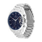 Montre Tommy Hilfiger Baker Homme - Boitier acier argenté - Bracelet  acier argenté