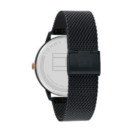 Montre Tommy Hilfiger Hendrix Homme - Boitier acier Noir - Bracelet acier Noir