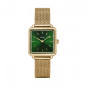 Montre Femme Cluse La Tétragone Mesh Green, Gold Colour and Malachite Bracelet  GiftbOxyde vert CG10317 Montre Femme Cluse La Tétragone Mesh Green, Gold Colour and Malachite Bracelet  GiftbOxyde vert CG10317