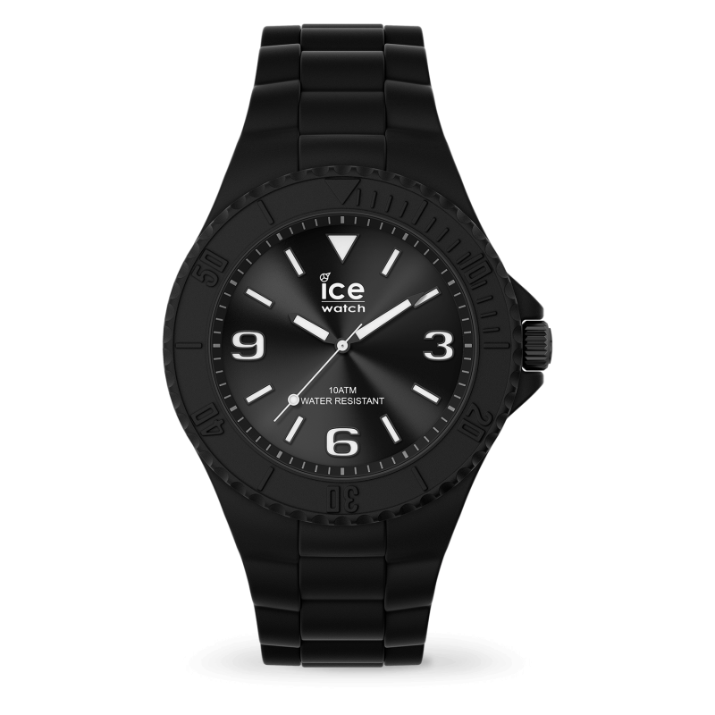 Montre Unisexe Ice Watch Generation - Boîtier résine Noir - Bracelet Silicone Noir - Réf. 019155