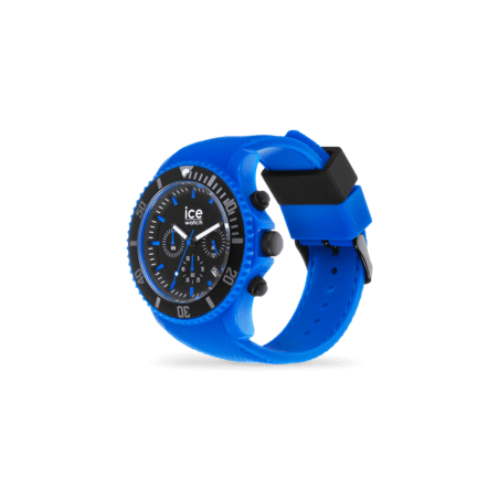 Montre Homme Ice Watch Chrono Neon Blue bracelet Silicone - 019840