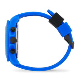 Montre Ice Watch Chrono Homme - Boitier Acier Bleu - Bracelet Silicone Bleu - Réf. 019840