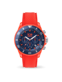 Montre Ice Watch Chrono Homme - Boitier Acier Orange - Bracelet Silicone Orange - Réf. 019841