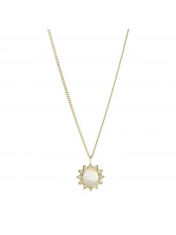 Collier Fossil Acier doré Collection You Are My Sunshine JF03425710