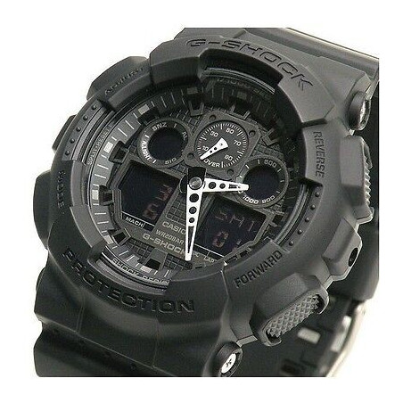 Montre Homme CASIO G-Shock Noir Résine Quartz - GA-100-1A1ER