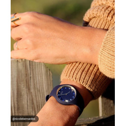 Montre Femme ICE WATCH Cosmos Bleu Doré Silicone S - 016301