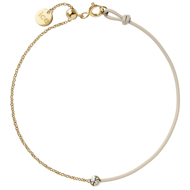 ICE - Jewellery - Diamond bracelet - Chaine et cordon - Beige