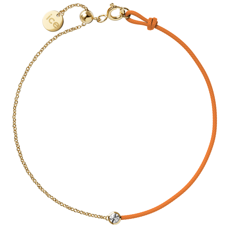 ICE - Jewellery - Diamond bracelet - Chaine et cordon - Orange