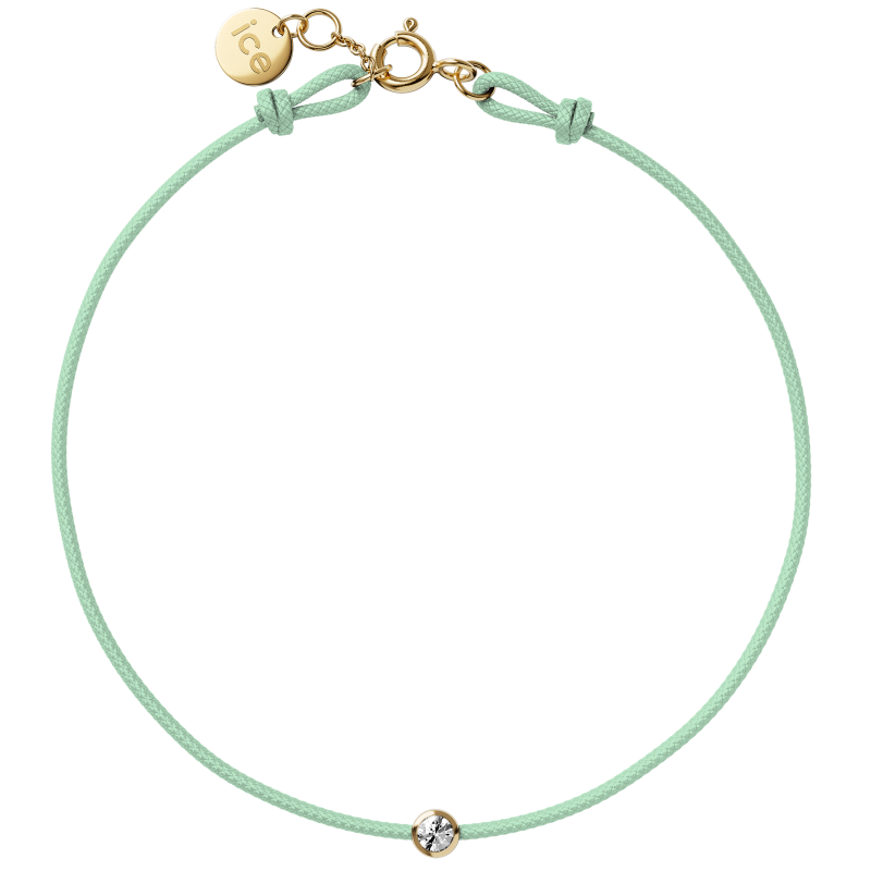 ICE - Jewellery - Diamond bracelet - Cordon - Aqua green