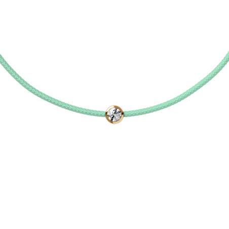 ICE - Jewellery - Diamond bracelet - Cordon - Aqua green