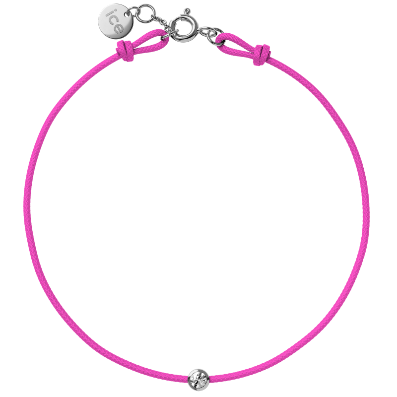 ICE - Jewellery - Diamond bracelet - Cordon - Neon pink