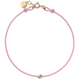 ICE - Jewellery - Diamond bracelet - Cordon - Light pink