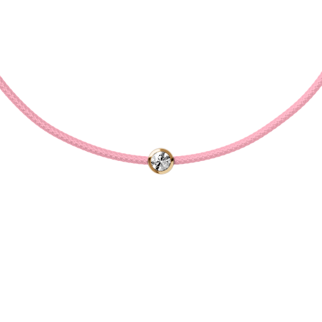 ICE - Jewellery - Diamond bracelet - Cordon - Light pink