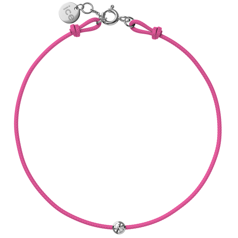 ICE - Jewellery - Diamond bracelet - Cordon - Pink KID