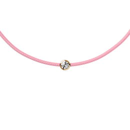 ICE Jewellery Diamond bracelet Cordon Light pink KID - 021105