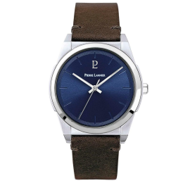 Montre Homme PIERRE LANNIER Candide Bleu Bracelet Cuir - 213D164