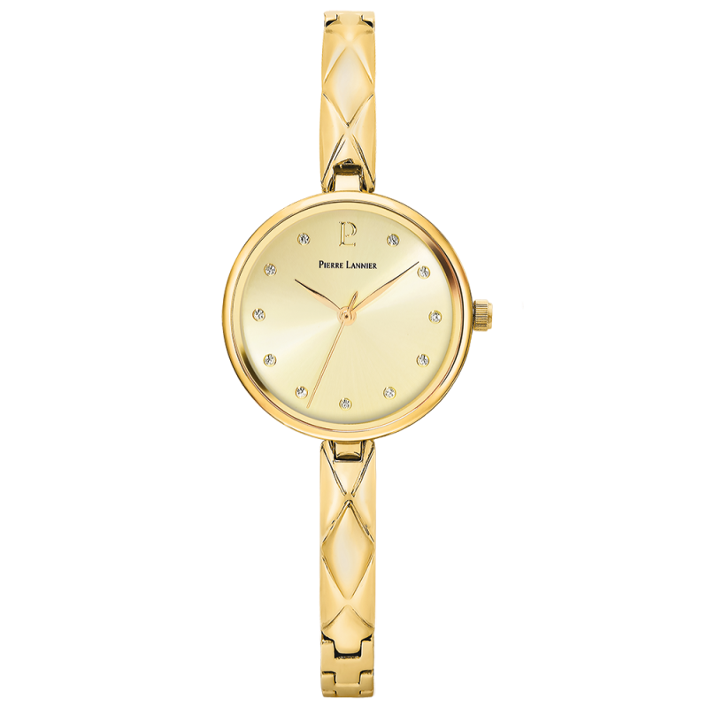 Montre Femme PIERRE LANNIER Leia Bracelet Acier Doré - 043L542