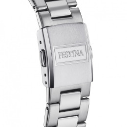 Montre Homme Festina Classics cadran Noir bracelet en acier gris - F16376/4