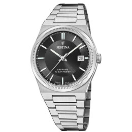Montre Homme Festina Swiss Made noire bracelet acier - F20034/4