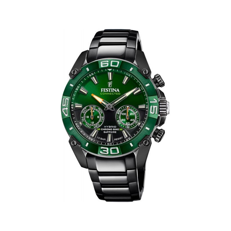 Montre Homme Festina Chrono Bike Connectée verte - F20548/2 Montre Homme Festina Chrono Bike Connectée verte - F20548/2