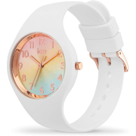 Montre Femme Ice Watch Ice Sunset en Silicone Blanc - 015743
