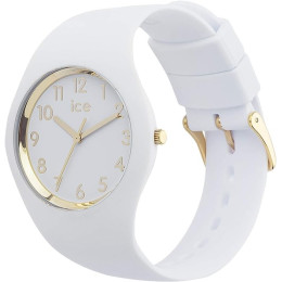Montre Femme ICE WATCH Ice Glam Silicone Blanc Doré - 014759