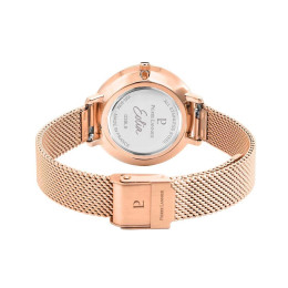 Montre Femme PIERRE LANNIER Éolia Cadran Noir Acier Or Rose - 039L938