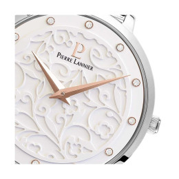 Montre Femme PIERRE LANNIER Eolia Cadran Blanc Motif Milanais - 040J608