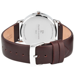 Montre Homme PIERRE LANNIER Cityline Cuir Brun Cadran Bleu - 202J164